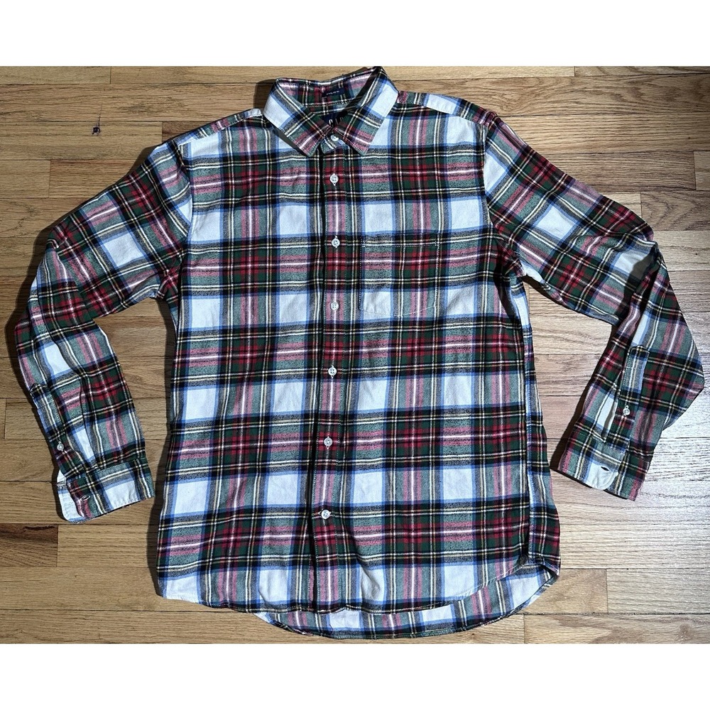 Vintage Gap Shirt Men's Multicolor Plaid Flannel Button Down Long Sleeve Size M - Picture 4 of 4